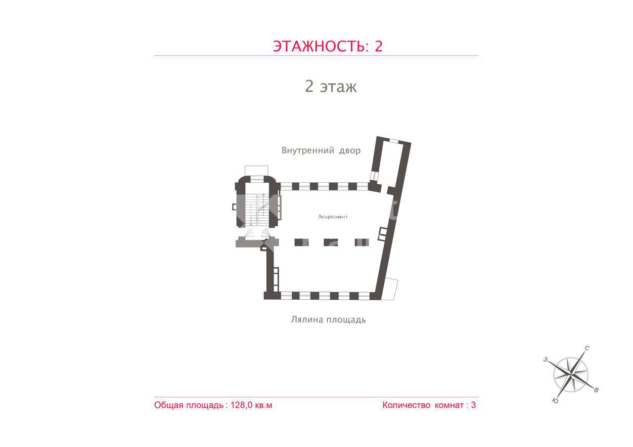 Апартаменты 🏠 128 м² 3 комнаты в ЖК Клубный дом Лялин переулок, 5стр1,  цена 40 960 000 руб. | Лот as42881