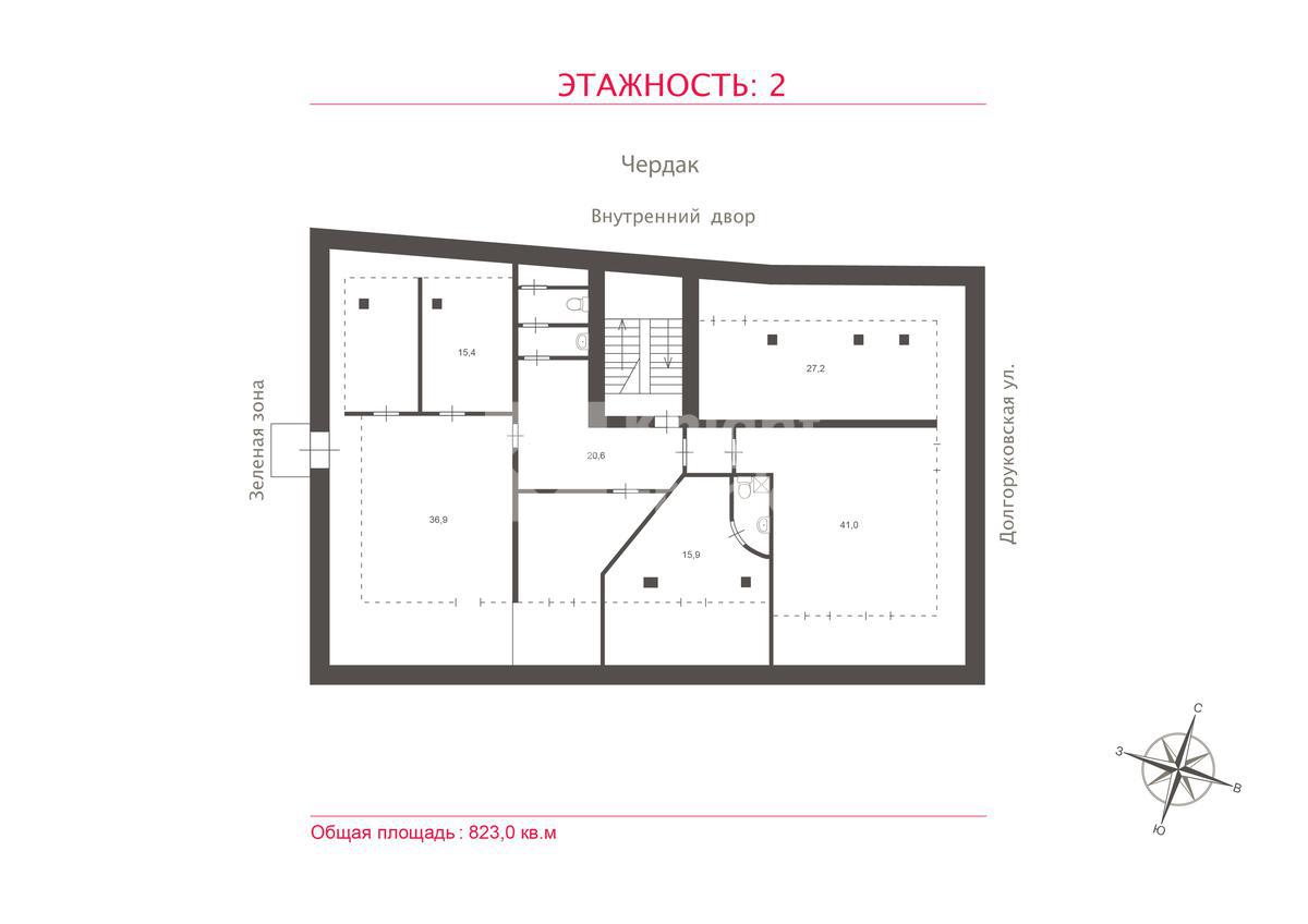 Уникальный 🏠 особняк 823 м² в Москве (Долгоруковская, 33с8) по адресу  Долгоруковская улица, д. 33 стр. 8, цена 150 000 000 руб. | Лот as42262